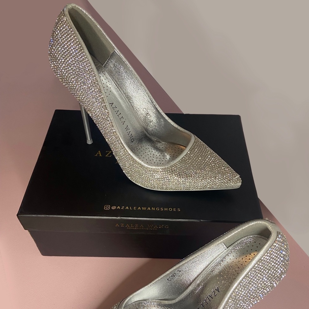 Azalea Wang Silver Heels
